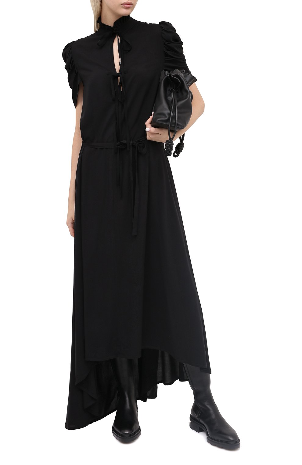 Платье из вискозы ANN DEMEULEMEESTER, арт. 2002-2252-P-119-099, фото 2