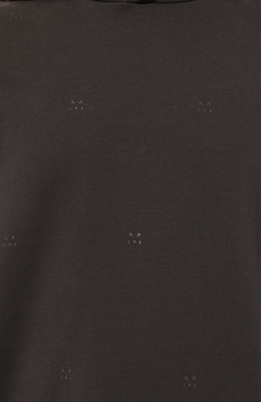 Хлопковое худи Moncler 8G000-30-809KX Серый  8G000-30-809KX Фото 5