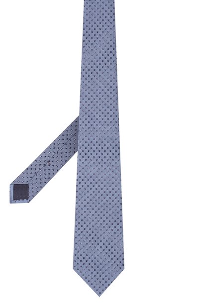 Шелковый галстук ZEGNA голубого цвета по цене 19950 руб., арт. Z3D03T/1UM, фото 3 Шелковый галстук ZEGNA, арт. Z3D03T/1UM, фото 3