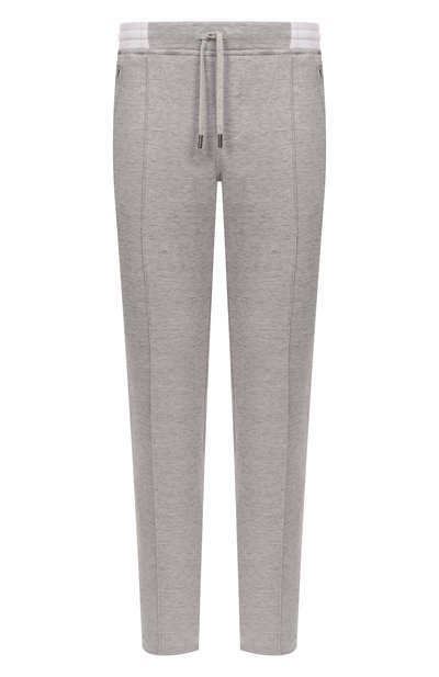 Мужские брюки из хлопка и шелка CAPOBIANCO, арт. 18M712.GU00.