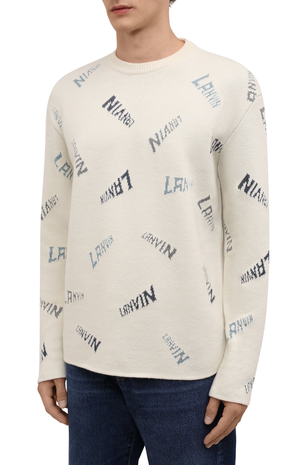 Джемпер LANVIN кремового цвета по цене 129000 руб., арт. RM-P00052-K006-A21, фото 3 Джемпер LANVIN, арт. RM-P00052-K006-A21, фото 3
