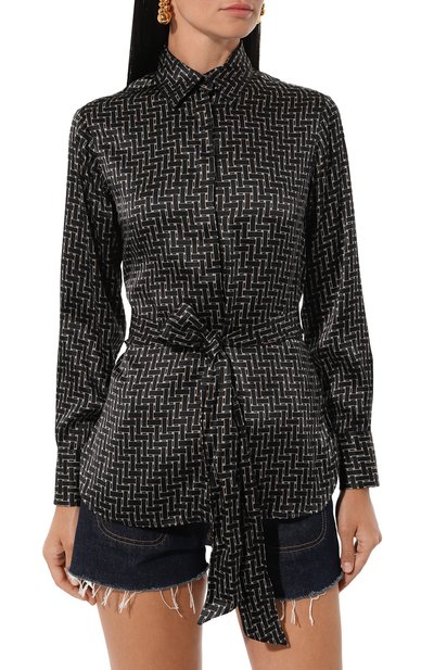 Шелковая блузка KITON, арт. D48407K0561E05, фото 3