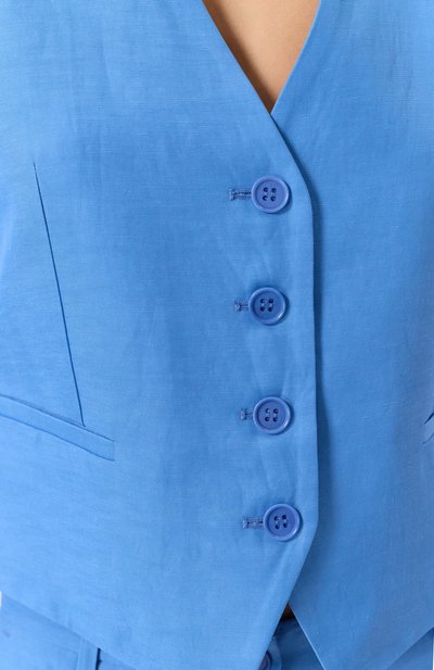 Жилет из вискозы и льна P.A.R.O.S.H., арт. D410028, фото 5