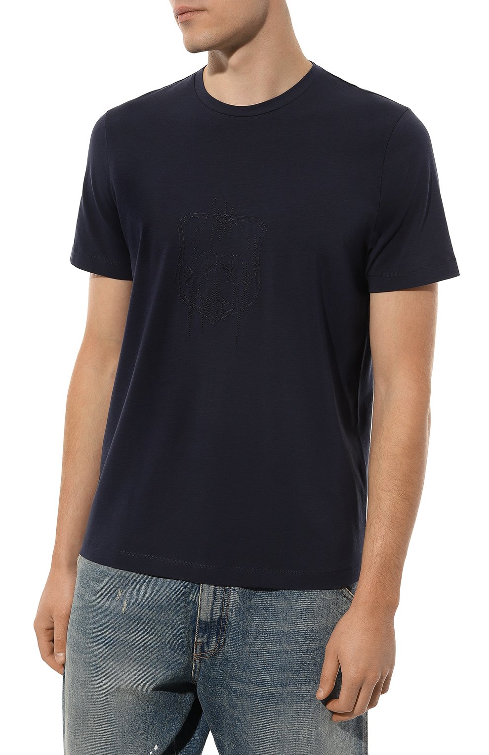 Хлопковая футболка CORNELIANI, арт. 92G577-3825007, фото 3