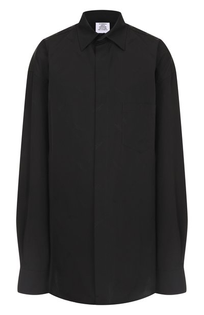 Хлопковая рубашка VETEMENTS, арт. UA65SB125B/C0TT0N