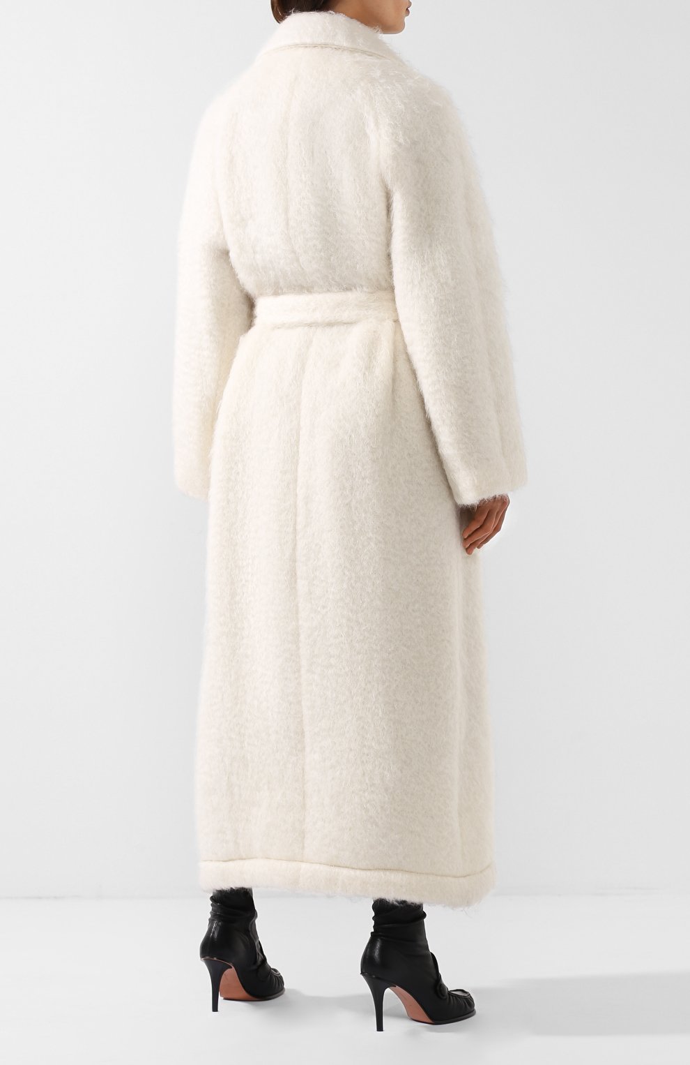 Пальто с поясом и накладными карманами CELINE, арт. 28W78333C, фото 4