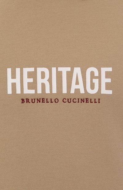 Хлопковое худи BRUNELLO CUCINELLI, арт. MW8369028G, фото 5
