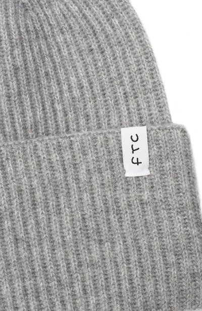 Кашемировая шапка FTC серого цвета по цене 16050 руб., арт. 800-0950, фото 3 Кашемировая шапка FTC, арт. 800-0950, фото 3
