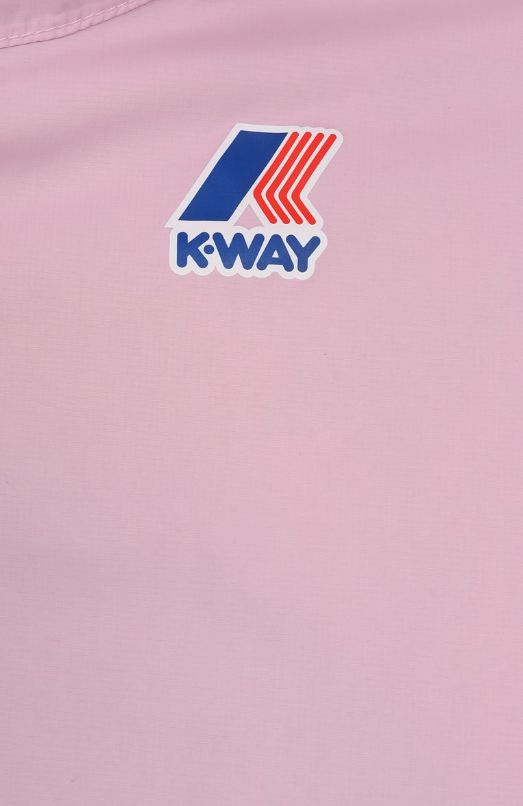 Мужского утепленная куртка K-WAY розового цвета, арт. K7141FW/16A | Фото 3 (Рукава: Длинные; Материал подклада: Синтетический материал; Материал внешний: Синтетический материал; Кросс-КТ: Утепленные, Демисезон; Региональные ограничения белый список (Axapta Mercury): Не проставлено; Нос: Не проставлено; Ростовка одежда: 16 лет | 164 см)
