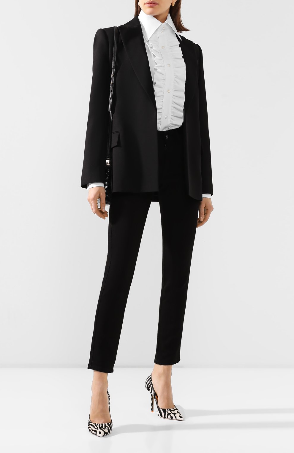 Хлопковая рубашка SAINT LAURENT, арт. 614790/Y227W, фото 2