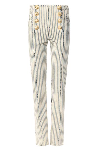 Женские джинсы в полоску BALMAIN, арт. RF15275/D038