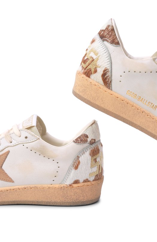 Кожаные кеды Ball Star Golden Goose Deluxe Brand GWF00117.F007563 Белый  GWF00117.F007563 Фото 7
