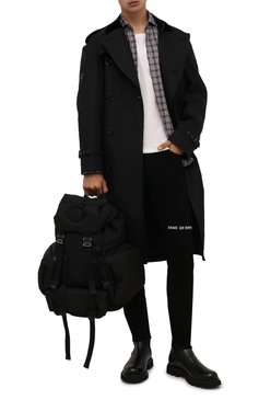 Мужской текстильный рюкзак area MONCLER черного цвета, арт. G2-09A-5A601-00-02T02 | Фото 2 (Ремень/цепочка: На ремешке; Материал: Текстиль; Размер: large; Сумки-технические: Рюкзаки - большие)