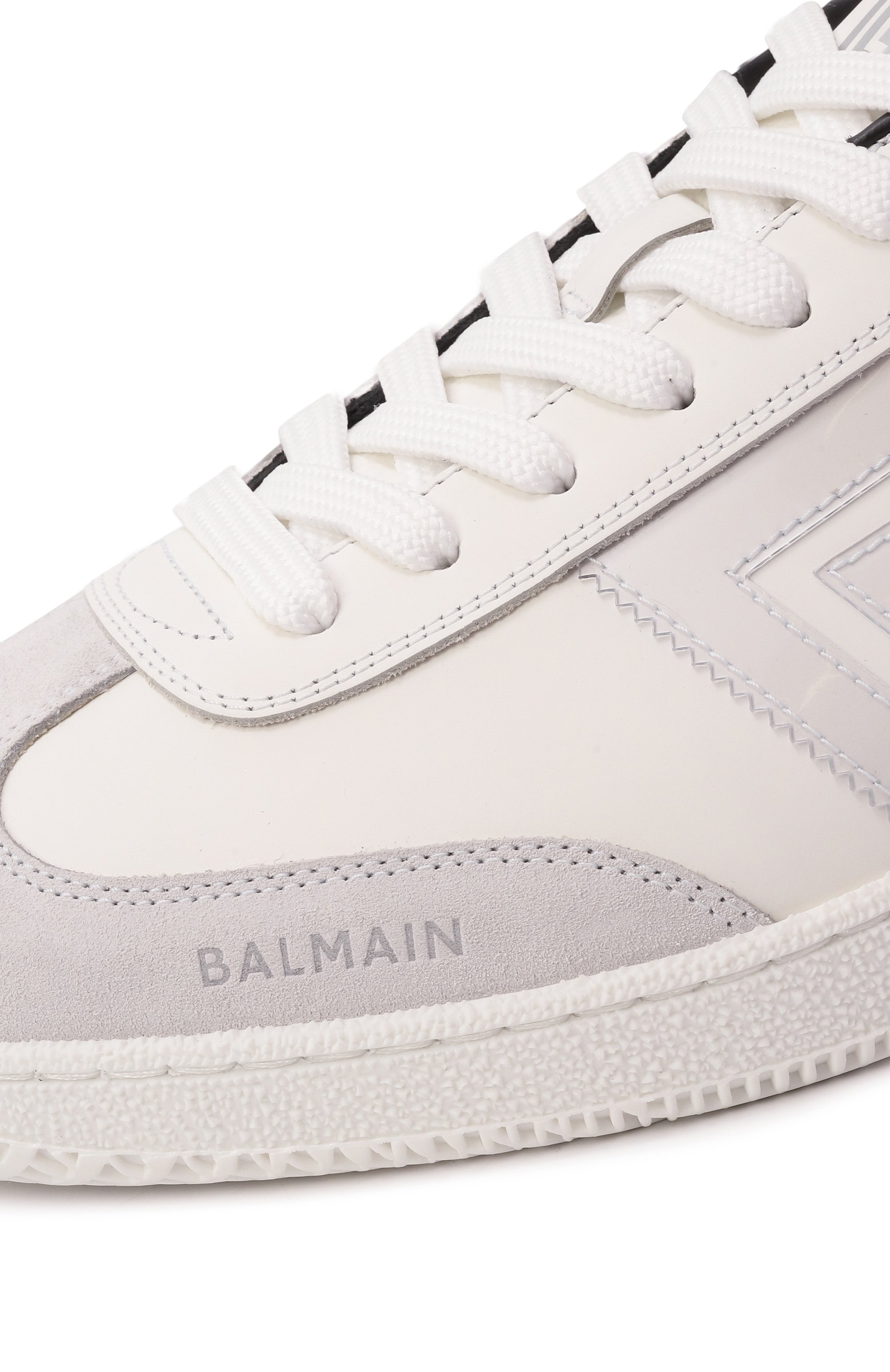 Кожаные кеды swan BALMAIN белого цвета по цене 61550 руб., арт. EM0VI360/LVTG, фото 7 Кожаные кеды swan BALMAIN, арт. EM0VI360/LVTG, фото 7