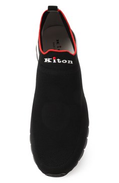 Му�жские текстильные кроссовки KITON черного цвета, арт. USSA324N0104503 | Фото 6 (Подошва: Массивная; Материал сплава: Проставлено; Драгоценные камни: Проставлено; Материал внешний: Текстиль; Материал внутренний: Натуральная кожа; Кросс-КТ: Низкие; Стили: Классический; Материал утеплителя: Без утеплителя)