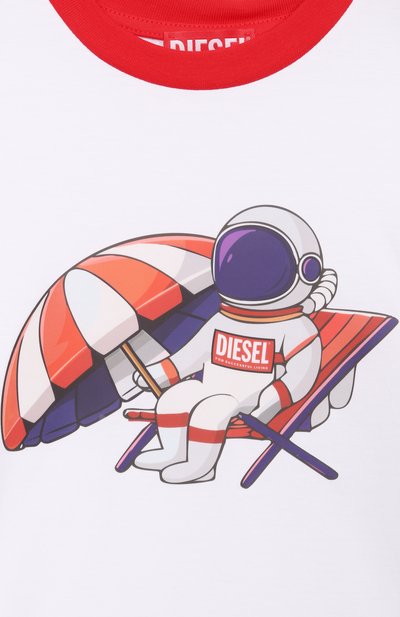 Хлопковая футболка DIESEL, арт. J02739/00YI9, фото 3