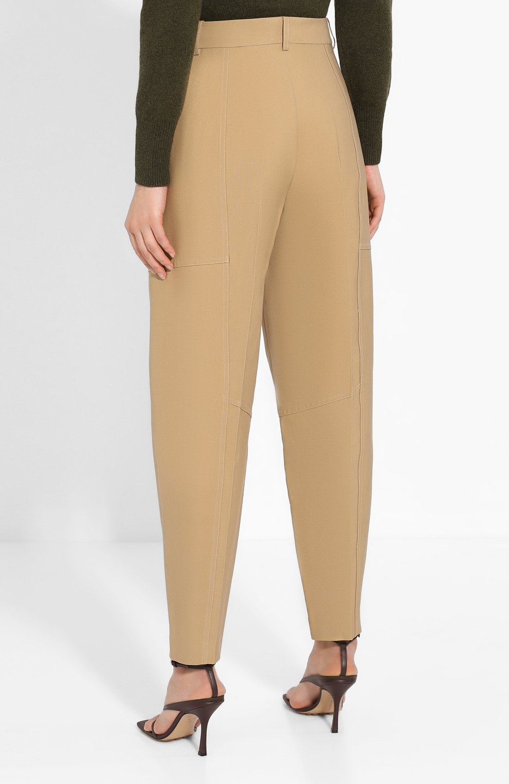 Брюки из смеси хлопка и вискозы VICTORIA BECKHAM, арт. TR TPR 21000D, фото 4