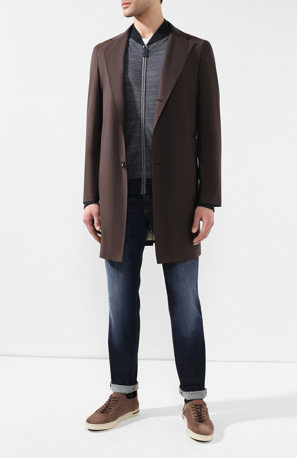 Замшевые кеды 70's walk LORO PIANA, арт. FAI4905, фото 2