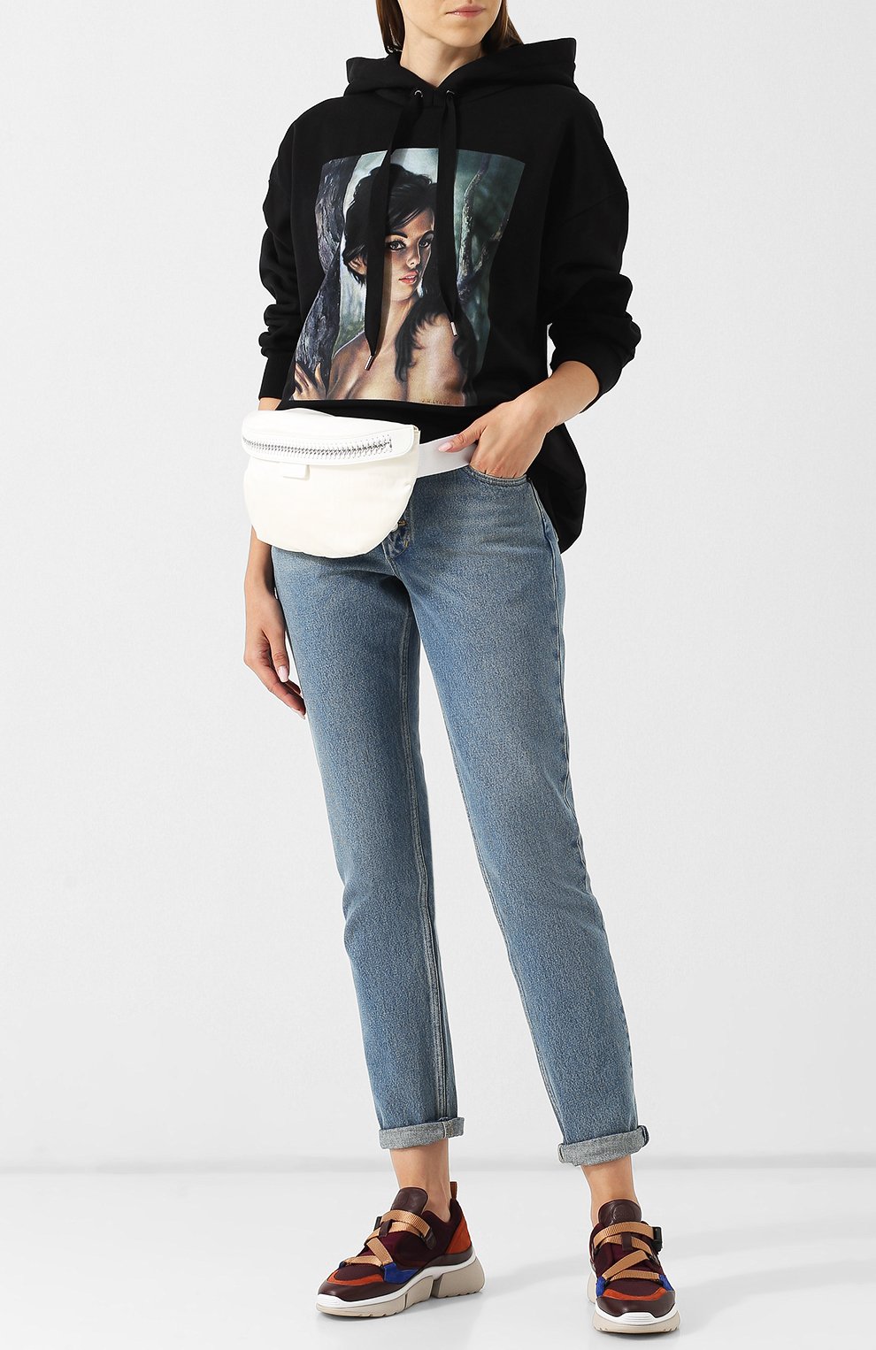 Хлопковый пуловер с капюшоном и принтом STELLA MCCARTNEY, арт. 515813/SLW80, фото 2