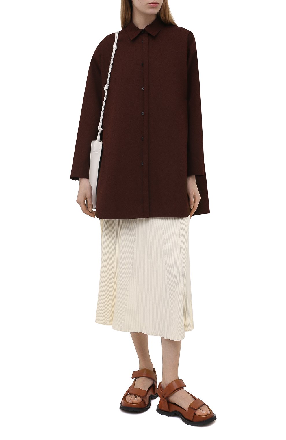 Хлопковая рубашка JIL SANDER, арт. JSWS606905-WS244200, фото 2