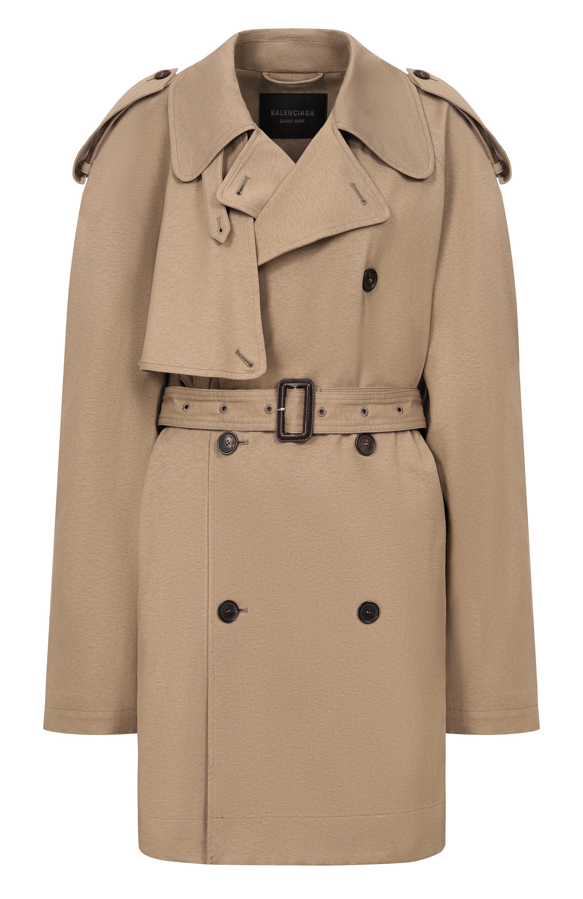 Хлопковый тренч BALENCIAGA бежевого цвета по цене 332000 руб., арт. 862426/TSVC1, фото 1 Хлопковый тренч BALENCIAGA, арт. 862426/TSVC1, фото 1