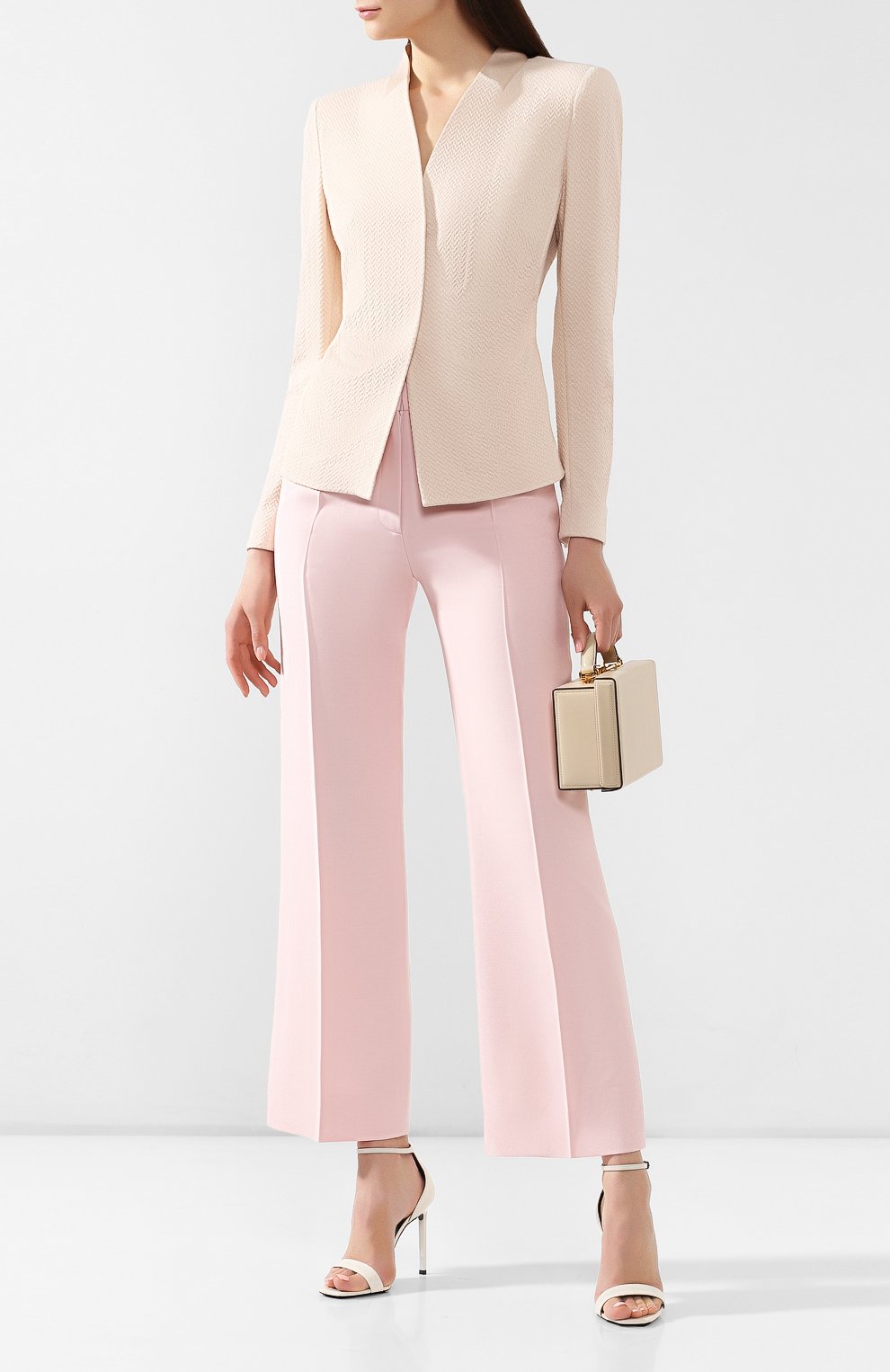 Жакет из вискозы GIORGIO ARMANI бежевого цвета по цене 121500 руб., арт. 3GAG74/AJBLZ, фото 2 Жакет из вискозы GIORGIO ARMANI, арт. 3GAG74/AJBLZ, фото 2
