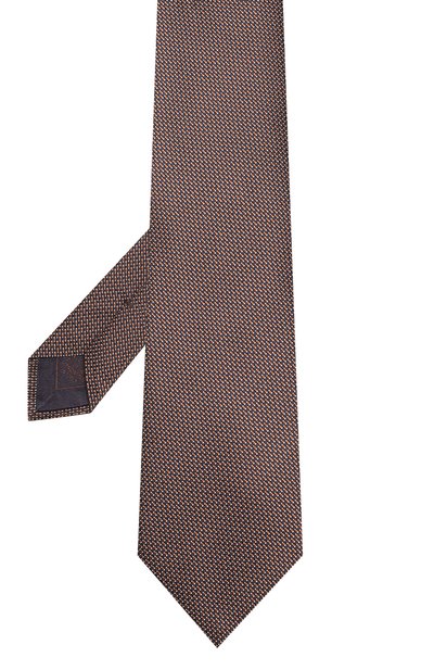 Шелковый галстук BRIONI коричневого цвета по цене 22400 руб., арт. 062I00/08443, фото 2 Шелковый галстук BRIONI, арт. 062I00/08443, фото 2
