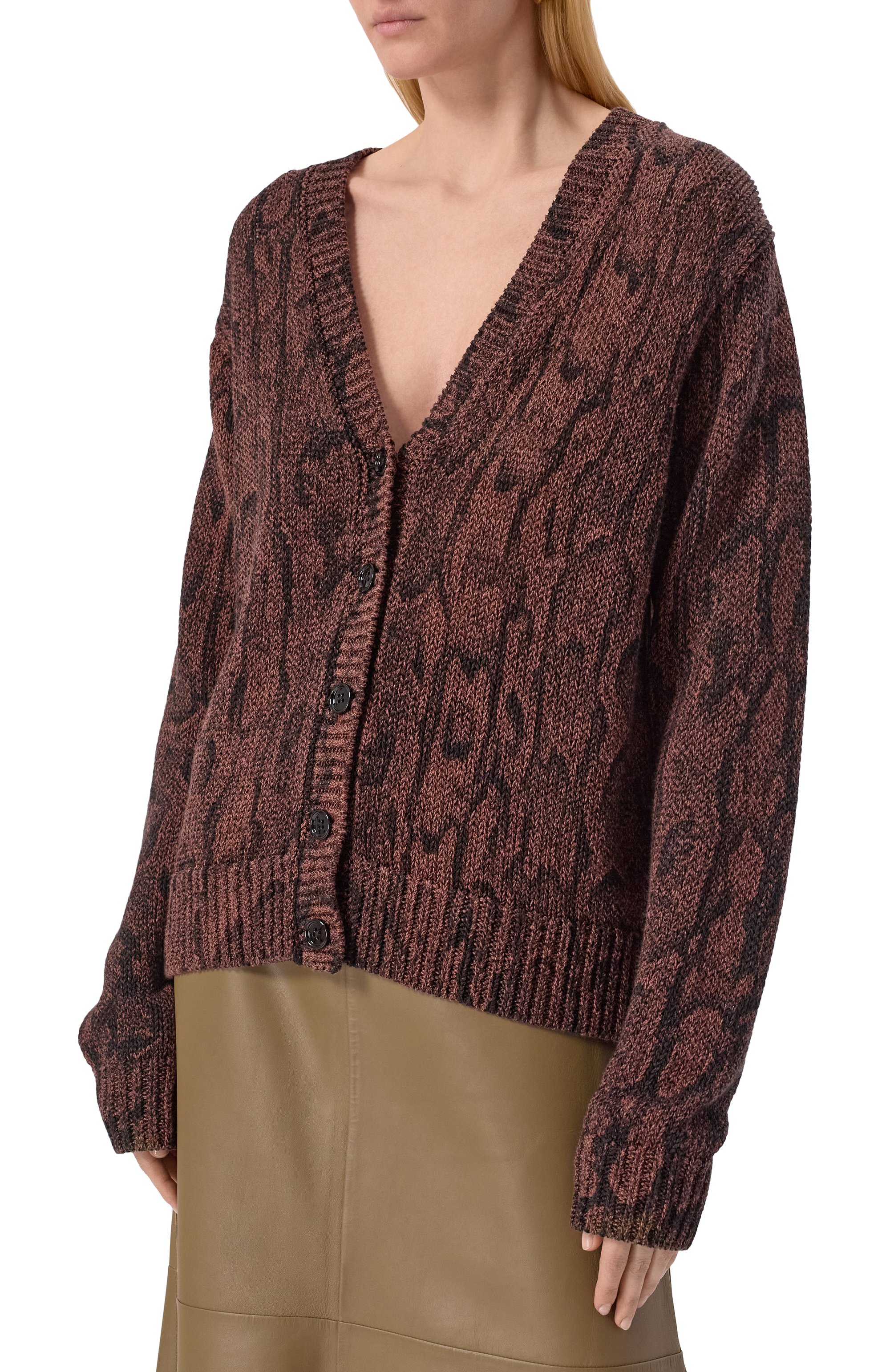 Кардиган из вискозы и хлопка DRIES VAN NOTEN, арт. 251-011225-1714, фото 3