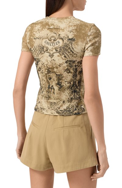 Хлопковая футболка JEAN PAUL GAULTIER, арт. 25/03-W-T0301/J013P, фото 4