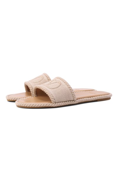 Женские текстильные шлепанцы vlogo VALENTINO, арт. 8W0S0PI0/BCH