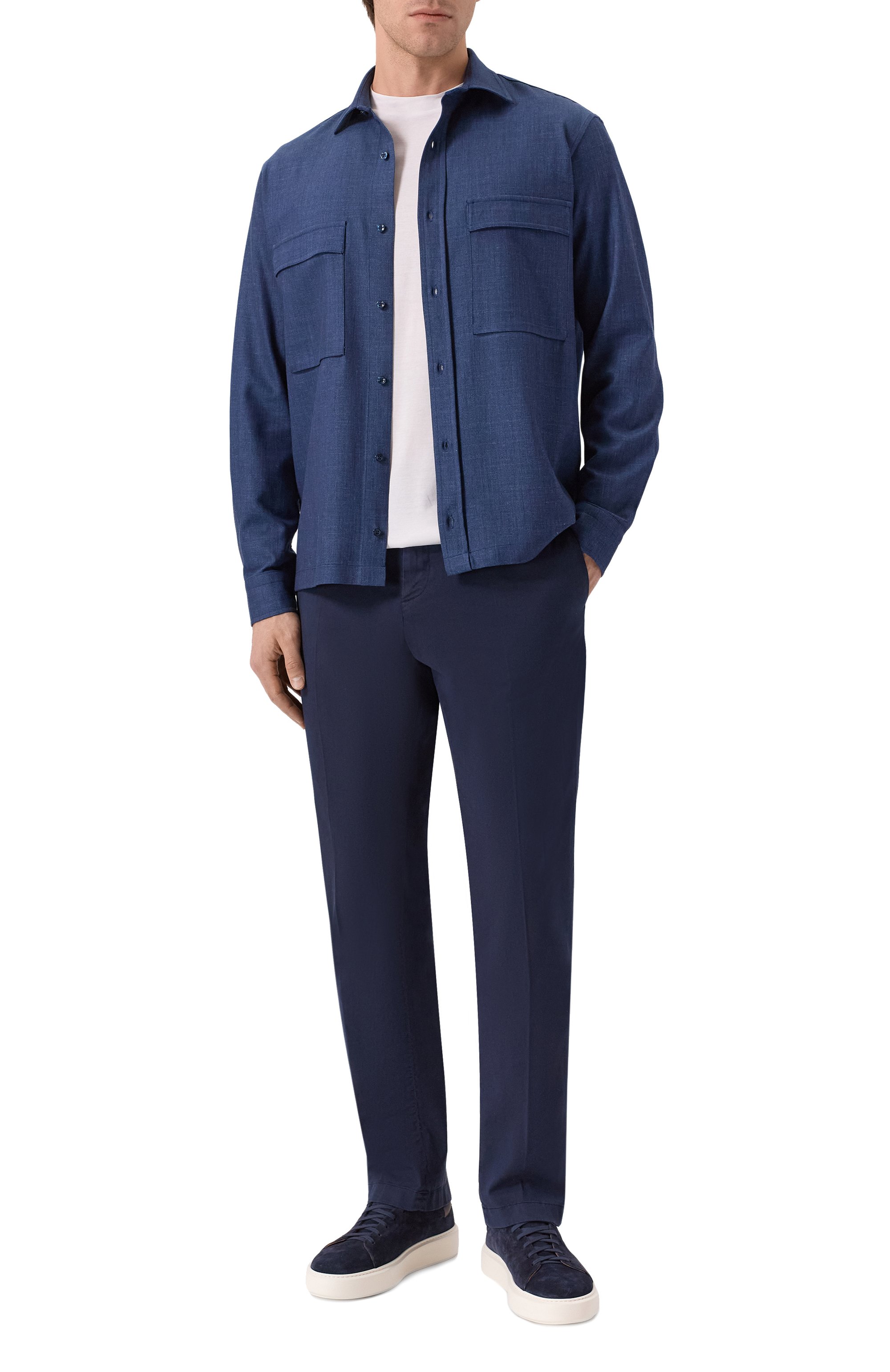 Рубашка из шерсти и шелка PAUL&SHARK, арт. 26413318, фото 2