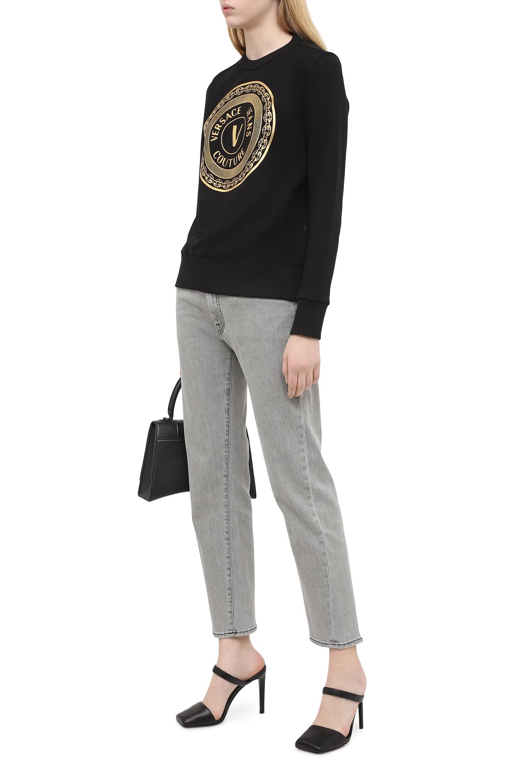 Хлопковый свитшот VERSACE JEANS COUTURE, арт. B6HZA7TX-ZDP309 REG. 48 F0IL/30318, фото 2