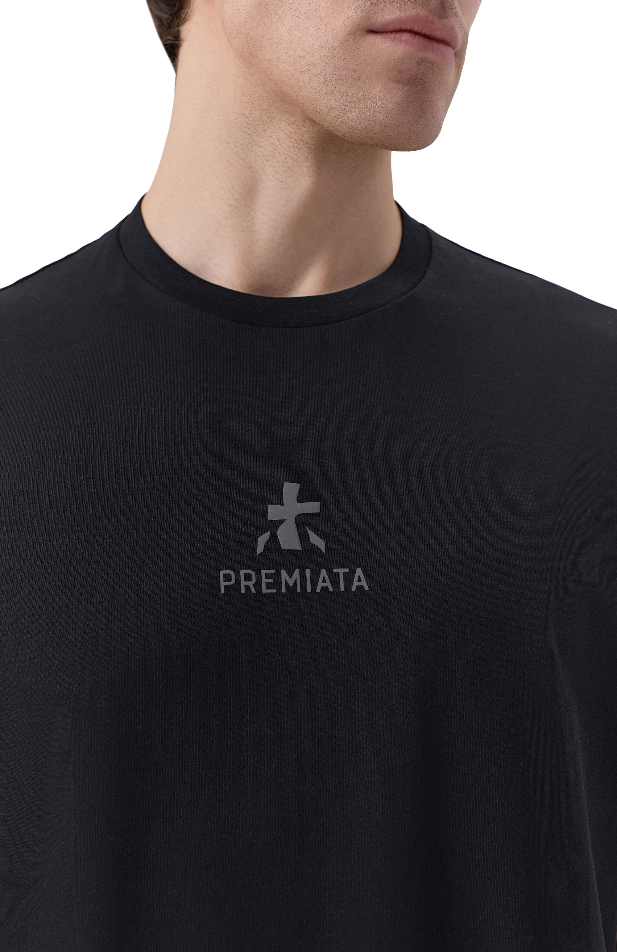 Хлопковая футболка PREMIATA черного цвета по цене 11200 руб., арт. PA1017, фото 5 Хлопковая футболка PREMIATA, арт. PA1017, фото 5