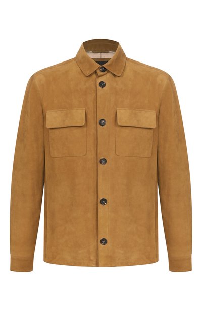 Мужская замшевая куртка-рубашка LORO PIANA, арт. FAP3922