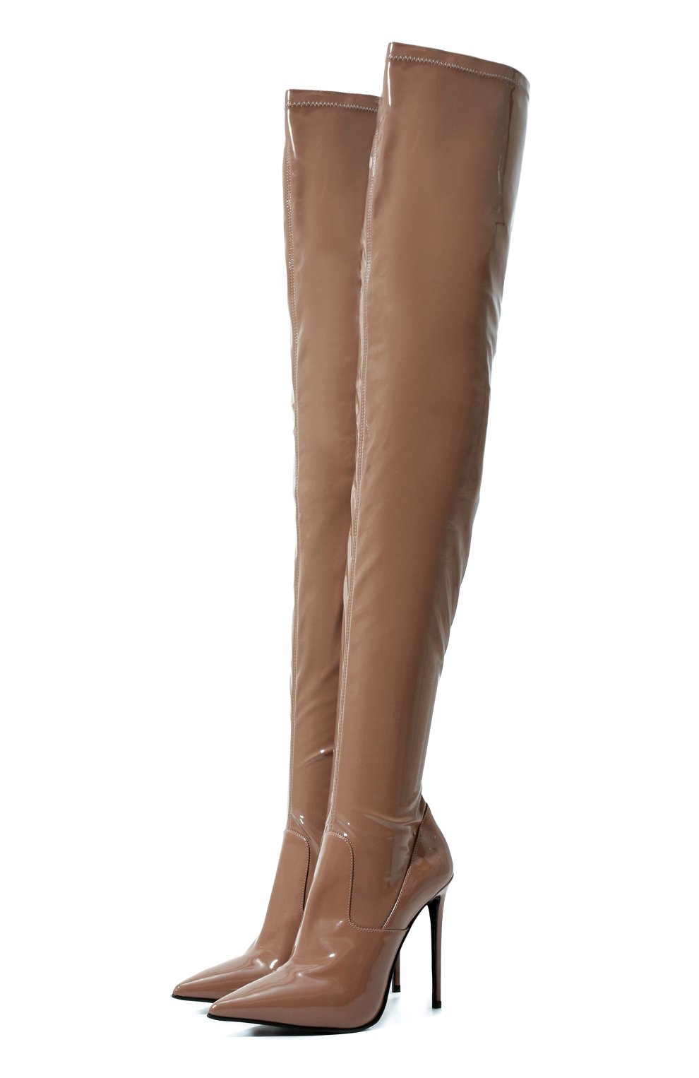 Ботфорты LE SILLA бежевого цвета по цене 87550 руб., арт. 2145R100R1PPP0L, фото 1 Ботфорты LE SILLA, арт. 2145R100R1PPP0L, фото 1