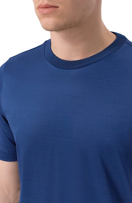 Хлопковая футболка Gran Sasso 60196/74007 Синий  60196/74007 Фото 5