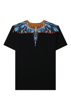 Детская хлопковая футболка MARCELO BURLON KIDS OF MILAN черного цвета, арт. CBAA002F21JER009 | Фото 2 (Рукава: Короткие; Материал внешний: Хлопок; Мальчики Кросс-КТ: Футболка-одежда; Драгоценные камни: Проставлено; Материал сплава: Проставлено; Ростовка одежда: 10 - 11 лет | 140 - 146см, 6 лет | 116 см, 8 лет | 128 см)