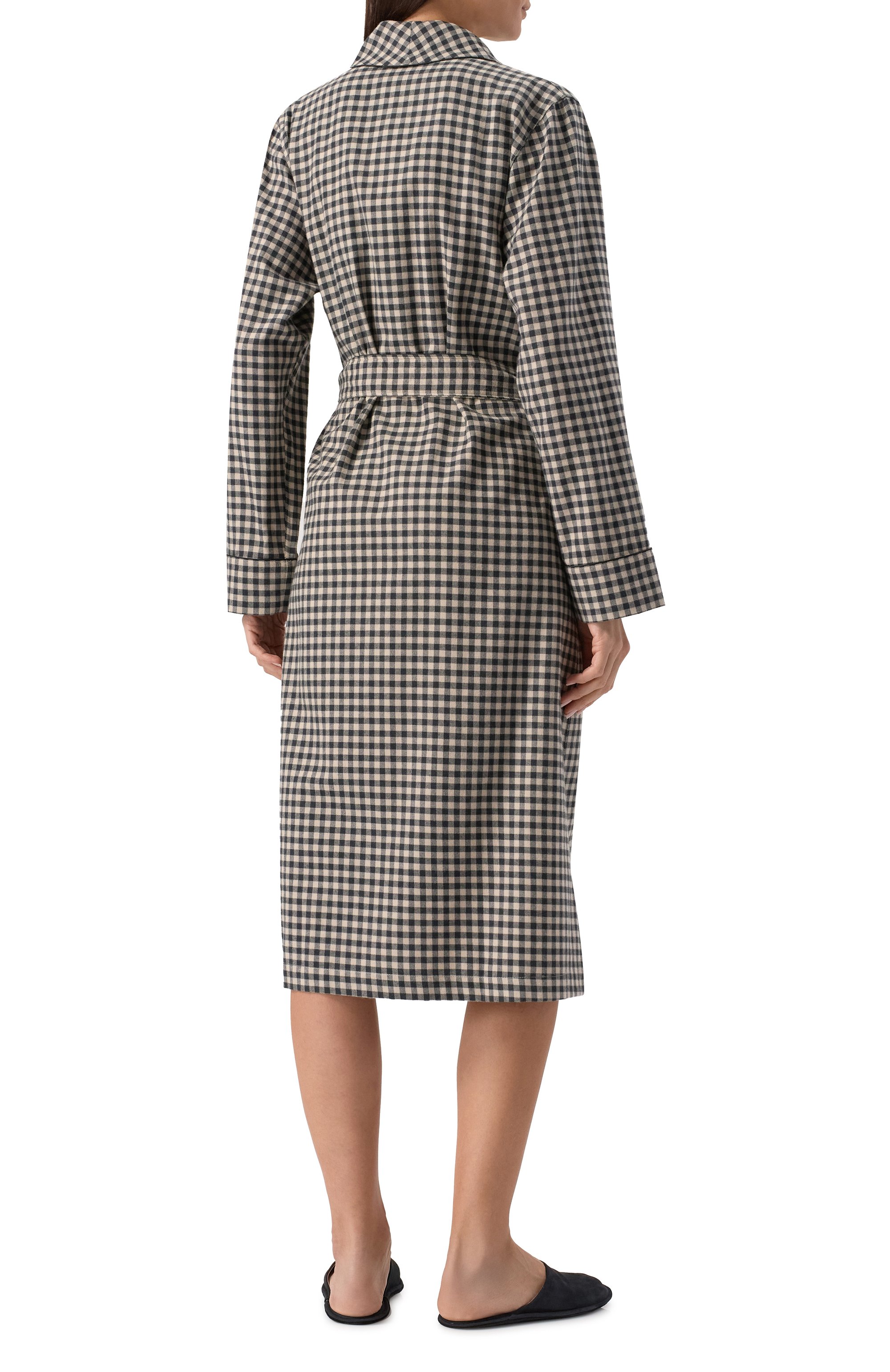 Халат из хлопка и шерсти ZIMMERLI, арт. 4600-13200, фото 4