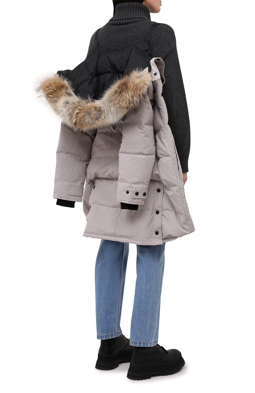 Парка shelburne CANADA GOOSE светло-серого цвета по цене 146000 руб., арт. 3802L, фото 6 Парка shelburne CANADA GOOSE, арт. 3802L, фото 6