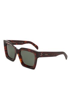 Женские солнцезащитные очки CELINE EYEWEAR коричневого цвета, арт. CL40130I 52N | Фото 1 (Региональные ограничения белый список (Axapta Mercury): RU; Тип очков: С/з; Очки форма: Квадратные, Прямоугольные; Оптика Гендер: оптика-женское)