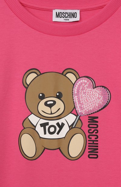 Хлопковое платье MOSCHINO, арт. HDV0G9/LAA40/10-14, фото 3