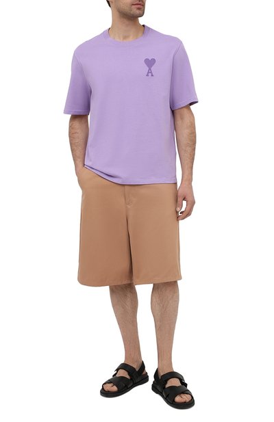 Хлопковая футболка AMI, арт. E21HJ128.726, фото 2