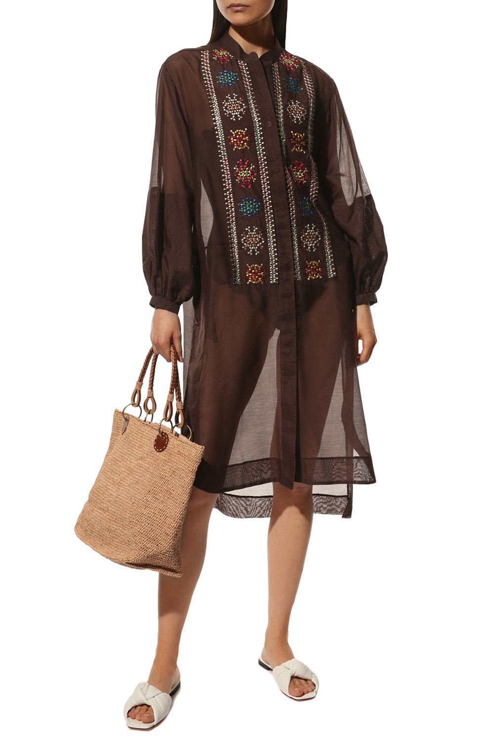 Туника из хлопка и шелка LILA EUGENIE, арт. 2207 MIDI, фото 2