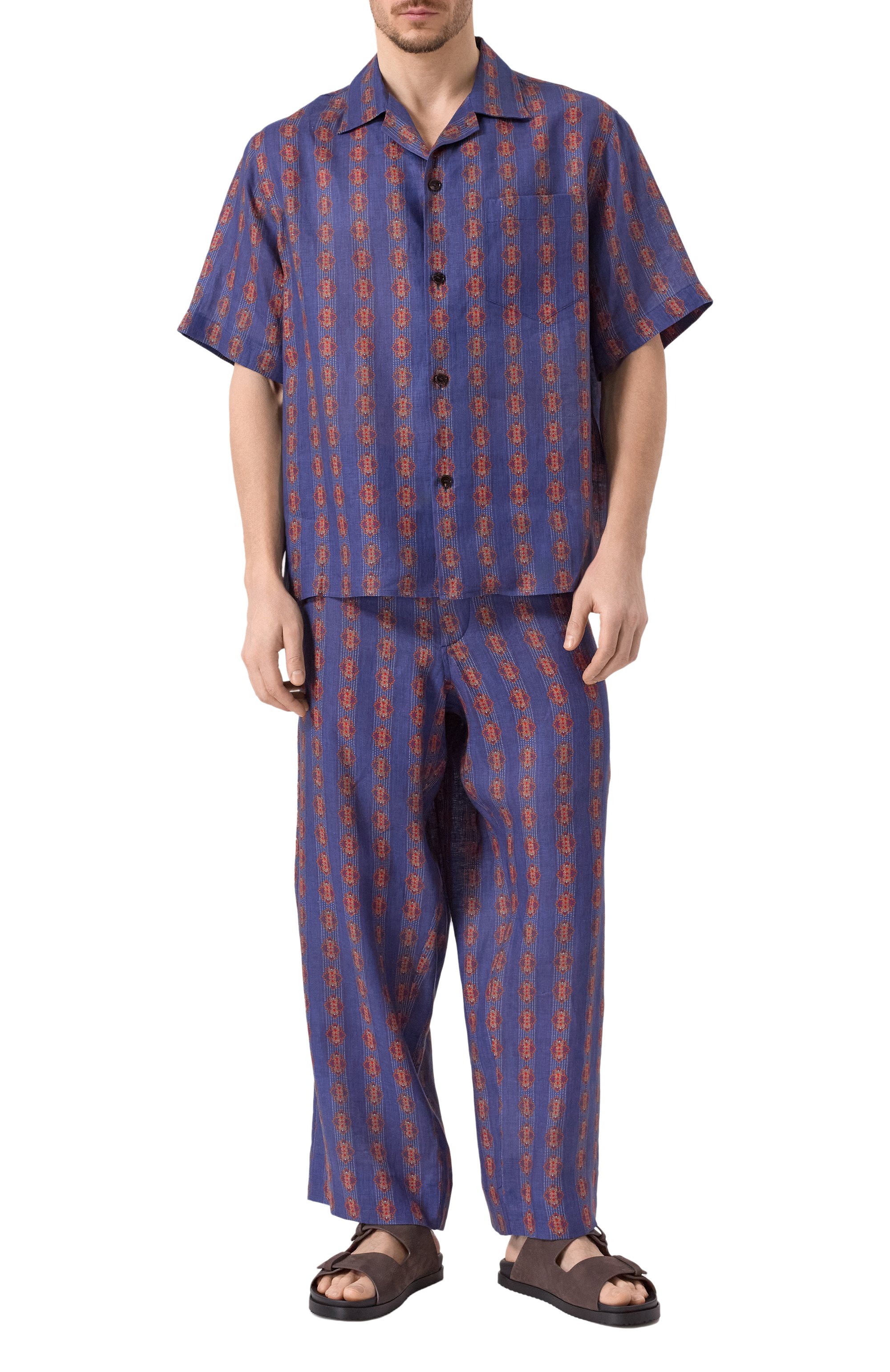 Льняные брюки VALENTINO, арт. 6V3RBM45AN0, фото 2