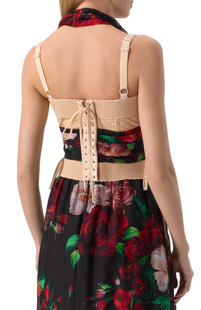 Топ DOLCE & GABBANA разноцветного цвета по цене 310500 руб., арт. F7AW9T/IS1Y6, фото 4 Топ DOLCE & GABBANA, арт. F7AW9T/IS1Y6, фото 4