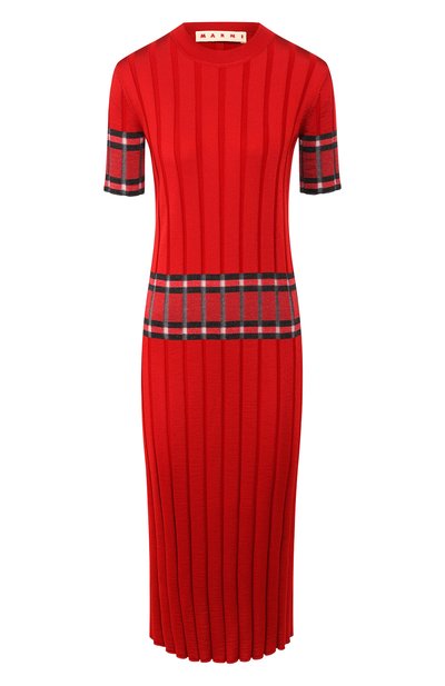 Женское платье из смеси вискозы и шерсти MARNI, арт. ABMD0042EQ/FW618