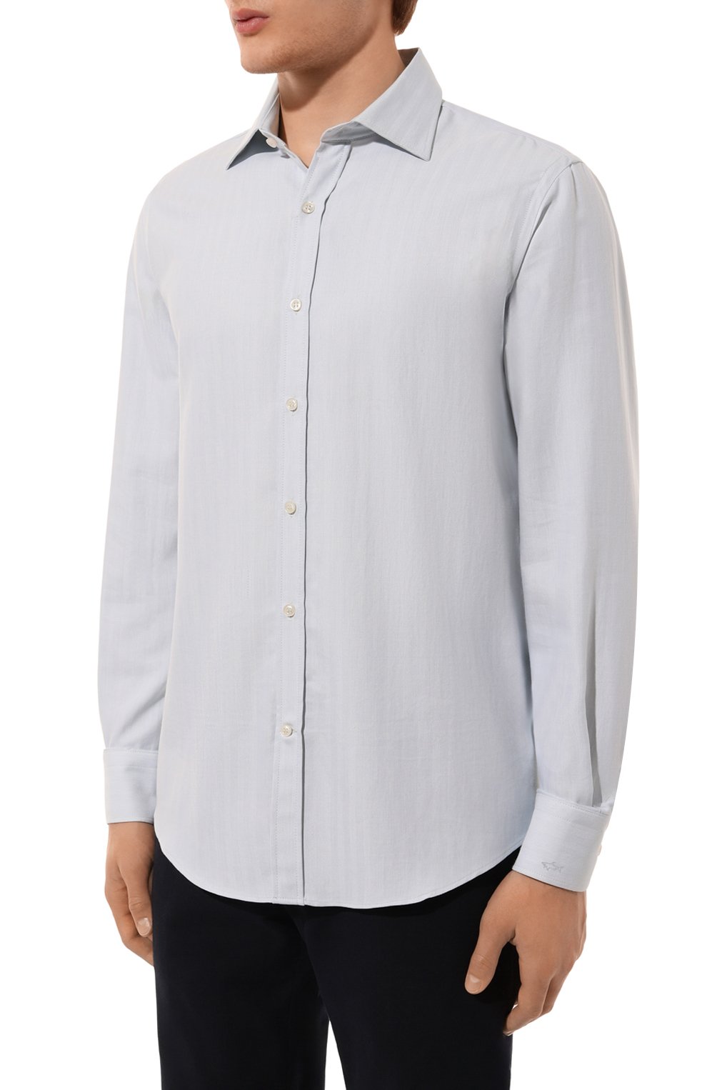 Рубашка из шелка и хлопк�а PAUL&SHARK, арт. 14313060CF, фото 3