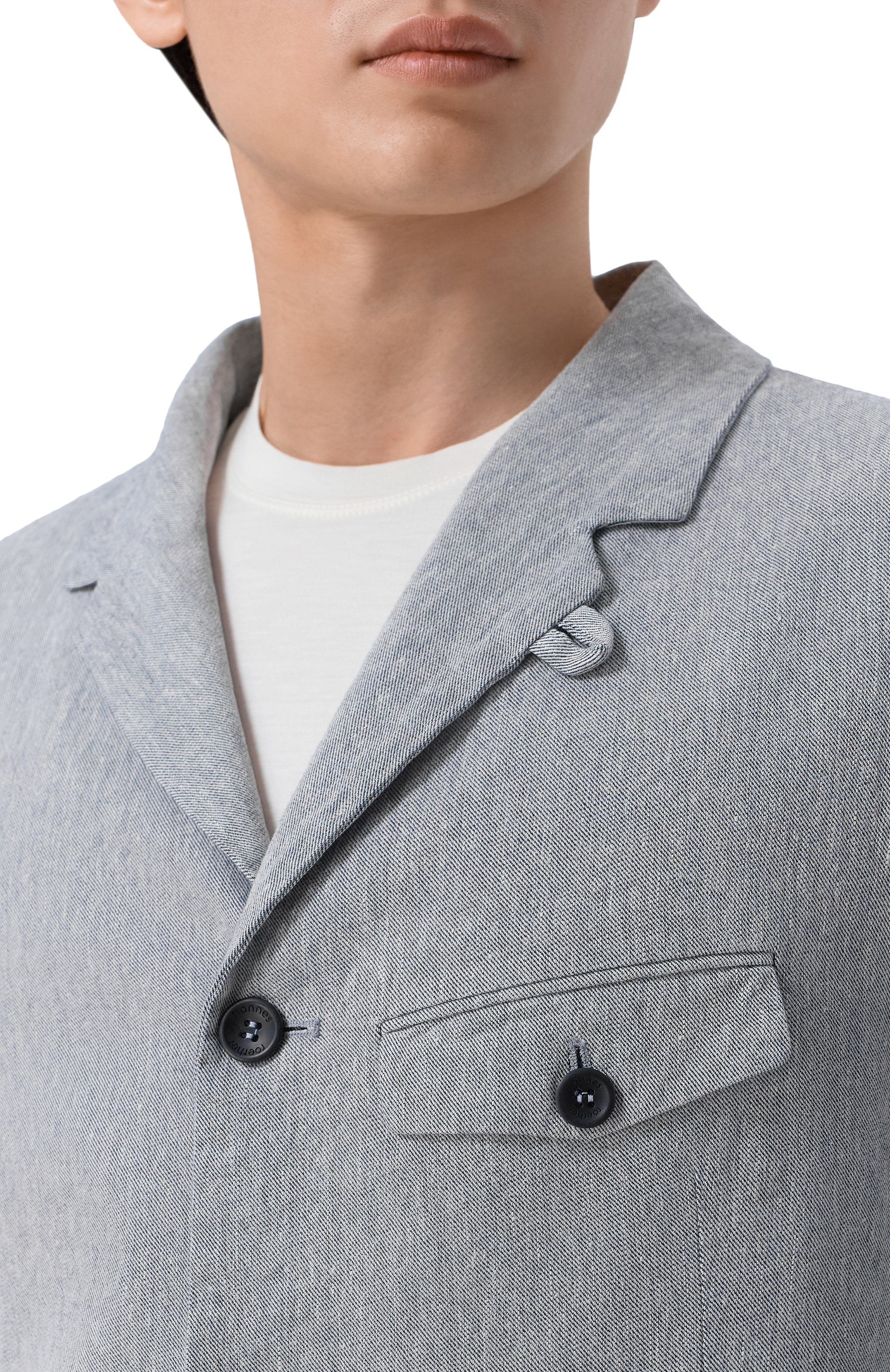 Пиджак изо льна и хлопка HANNES ROETHER, арт. PAR32D0NE.6073, фото 5