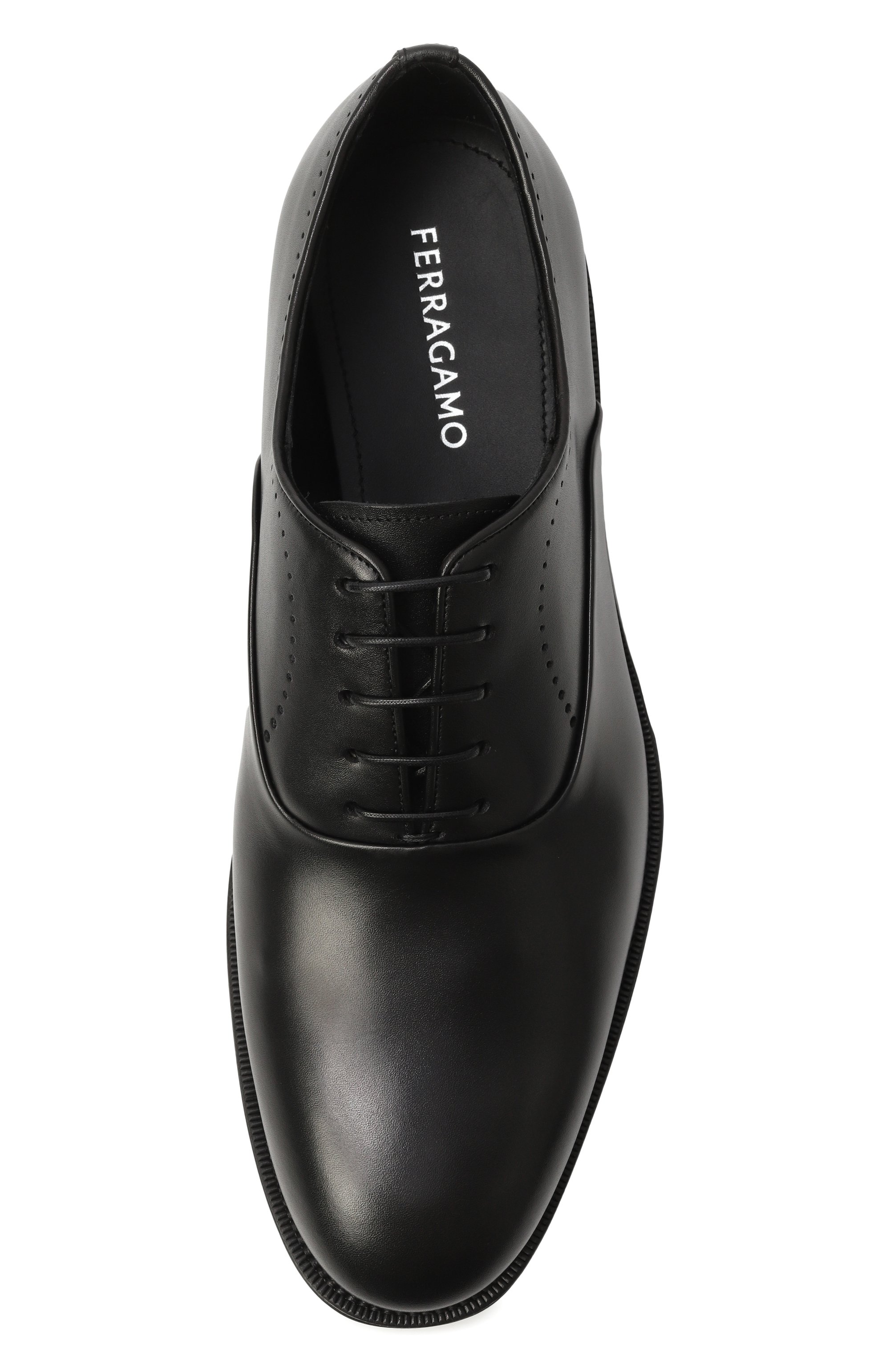 Кожаные оксфорды FERRAGAMO, арт. 029281/778743, фото 6