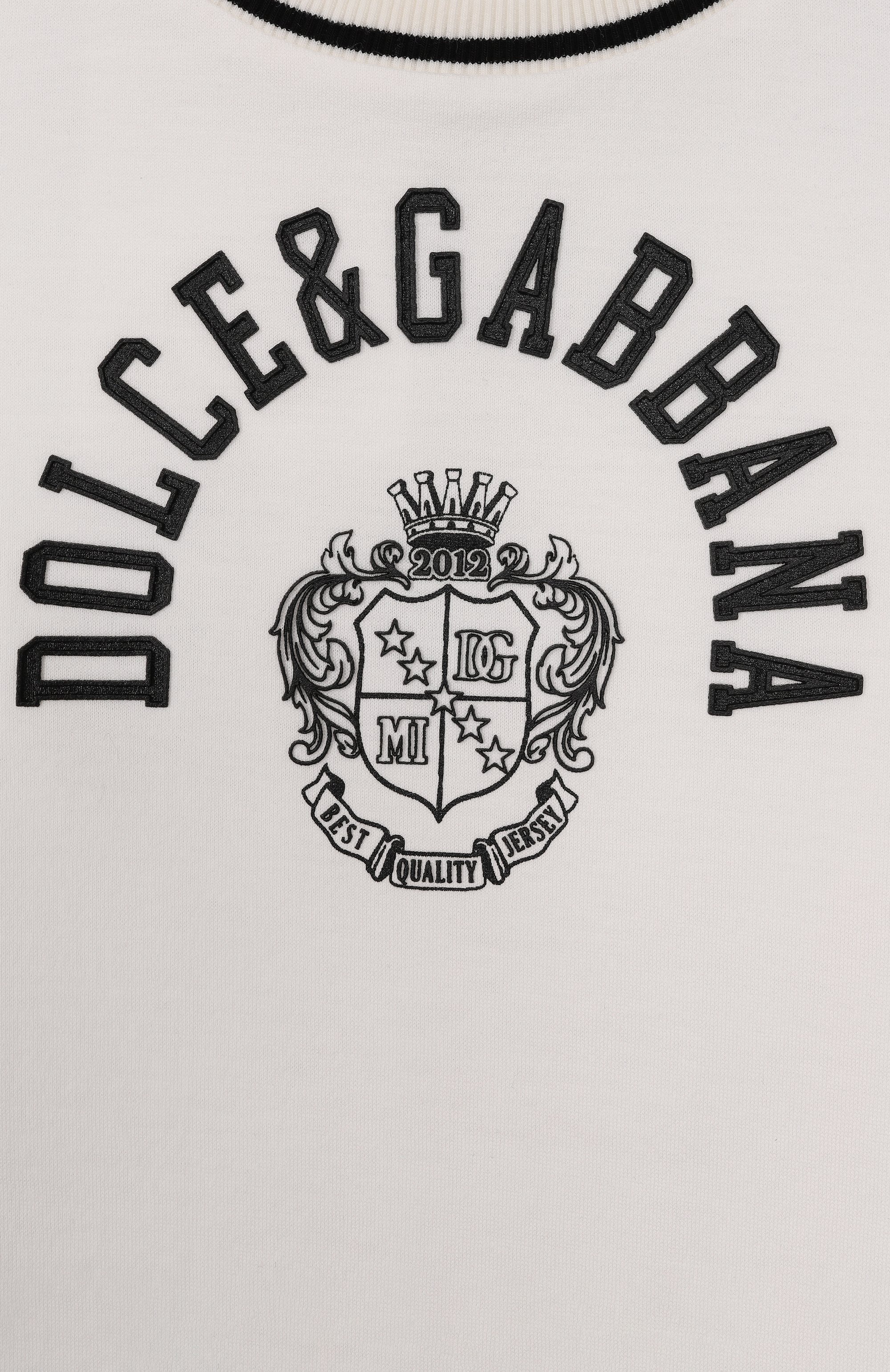 Хлопковая футболка DOLCE & GABBANA, арт. L4JTHV/G7PT0, фото 3